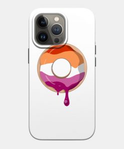Lesbian Cases - Lesbian Pride Donut Phone Case TP1503 20 - Lesbian Flag Lesbian Pride Donut