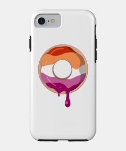 Lesbian Cases - Lesbian Pride Donut Phone Case TP1503 26 - Lesbian Flag Lesbian Pride Donut