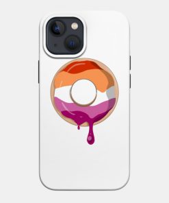 Lesbian Cases - Lesbian Pride Donut Phone Case TP1503 27 - Lesbian Flag Lesbian Pride Donut