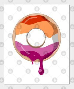 Lesbian Posters - Lesbian Pride Donut Poster TP1503 2 - Lesbian Flag Lesbian Pride Donut