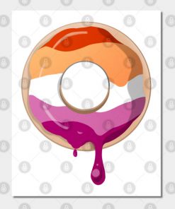 Lesbian Posters - Lesbian Pride Donut Poster TP1503 3 - Lesbian Flag Lesbian Pride Donut