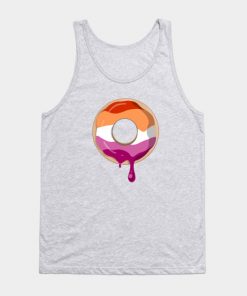 Lesbian Tank Tops - Lesbian Pride Donut Tank Top TP1503 5 - Lesbian Flag Lesbian Pride Donut