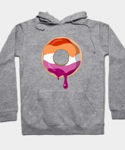 Lesbian Hoodies - Lesbian Pride Donut Hoodie TP1503 4 - Lesbian Flag Lesbian Pride Donut