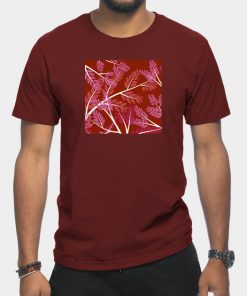 Lesbian T-Shirts - Lesbian Pride Overlapping Simple Leafy Branches T-Shirt TP1503 10 - Lesbian Flag Lesbian Pride Overlapping Simple Leafy Branches