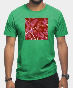 Lesbian T-Shirts - Lesbian Pride Overlapping Simple Leafy Branches T-Shirt TP1503 13 - Lesbian Flag Lesbian Pride Overlapping Simple Leafy Branches