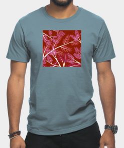 Lesbian T-Shirts - Lesbian Pride Overlapping Simple Leafy Branches T-Shirt TP1503 14 - Lesbian Flag Lesbian Pride Overlapping Simple Leafy Branches