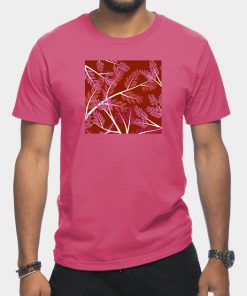 Lesbian T-Shirts - Lesbian Pride Overlapping Simple Leafy Branches T-Shirt TP1503 15 - Lesbian Flag Lesbian Pride Overlapping Simple Leafy Branches