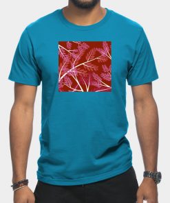 Lesbian T-Shirts - Lesbian Pride Overlapping Simple Leafy Branches T-Shirt TP1503 18 - Lesbian Flag Lesbian Pride Overlapping Simple Leafy Branches