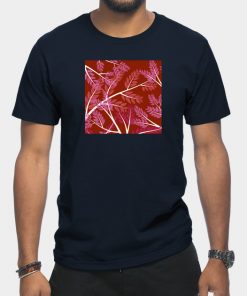 Lesbian T-Shirts - Lesbian Pride Overlapping Simple Leafy Branches T-Shirt TP1503 2 - Lesbian Flag Lesbian Pride Overlapping Simple Leafy Branches
