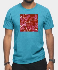 Lesbian T-Shirts - Lesbian Pride Overlapping Simple Leafy Branches T-Shirt TP1503 23 - Lesbian Flag Lesbian Pride Overlapping Simple Leafy Branches
