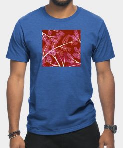 Lesbian T-Shirts - Lesbian Pride Overlapping Simple Leafy Branches T-Shirt TP1503 24 - Lesbian Flag Lesbian Pride Overlapping Simple Leafy Branches