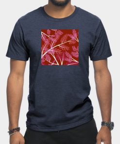 Lesbian T-Shirts - Lesbian Pride Overlapping Simple Leafy Branches T-Shirt TP1503 4 - Lesbian Flag Lesbian Pride Overlapping Simple Leafy Branches