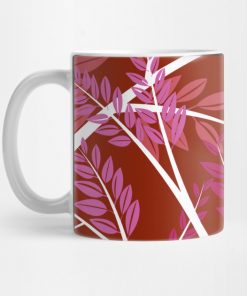 Lesbian Pride Overlapping Simple Leafy Branches