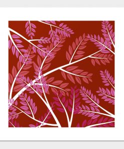 Lesbian Pride Overlapping Simple Leafy Branches