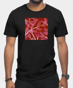 Lesbian T-Shirts - Lesbian Pride Overlapping Simple Leafy Branches T-Shirt TP1503 7 - Lesbian Flag Lesbian Pride Overlapping Simple Leafy Branches