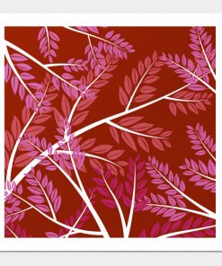 Lesbian Posters - Lesbian Pride Overlapping Simple Leafy Branches Poster TP1503 3 - Lesbian Flag Lesbian Pride Overlapping Simple Leafy Branches