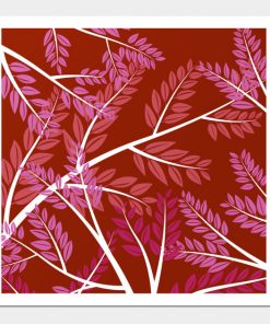 Lesbian Posters - Lesbian Pride Overlapping Simple Leafy Branches Poster TP1503 4 - Lesbian Flag Lesbian Pride Overlapping Simple Leafy Branches