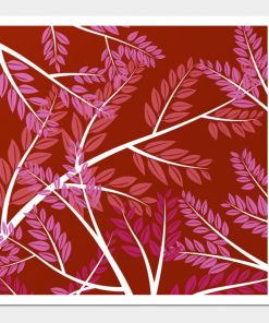 Lesbian Posters - Lesbian Pride Overlapping Simple Leafy Branches Poster TP1503 5 - Lesbian Flag Lesbian Pride Overlapping Simple Leafy Branches