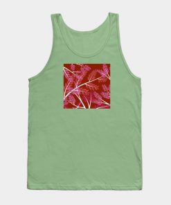 Lesbian Tank Tops - Lesbian Pride Overlapping Simple Leafy Branches Tank Top TP1503 2 - Lesbian Flag Lesbian Pride Overlapping Simple Leafy Branches