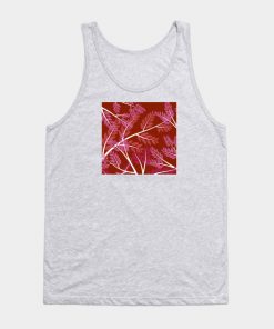 Lesbian Tank Tops - Lesbian Pride Overlapping Simple Leafy Branches Tank Top TP1503 3 - Lesbian Flag Lesbian Pride Overlapping Simple Leafy Branches