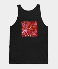 Lesbian Tank Tops - Lesbian Pride Overlapping Simple Leafy Branches Tank Top TP1503 7 - Lesbian Flag Lesbian Pride Overlapping Simple Leafy Branches