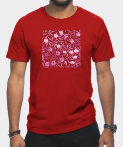 Lesbian T-Shirts - Lesbian Pride Fruiting Leafy Branches Design T-Shirt TP1503 24 - Lesbian Flag Lesbian Pride Fruiting Leafy Branches Design