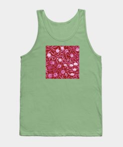 Lesbian Tank Tops - Lesbian Pride Fruiting Leafy Branches Design Tank Top TP1503 6 - Lesbian Flag Lesbian Pride Fruiting Leafy Branches Design