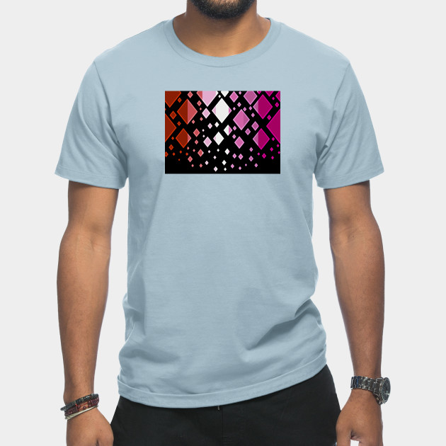 25037618_0-15 Lesbian Pride Flag Falling Diamonds on Black