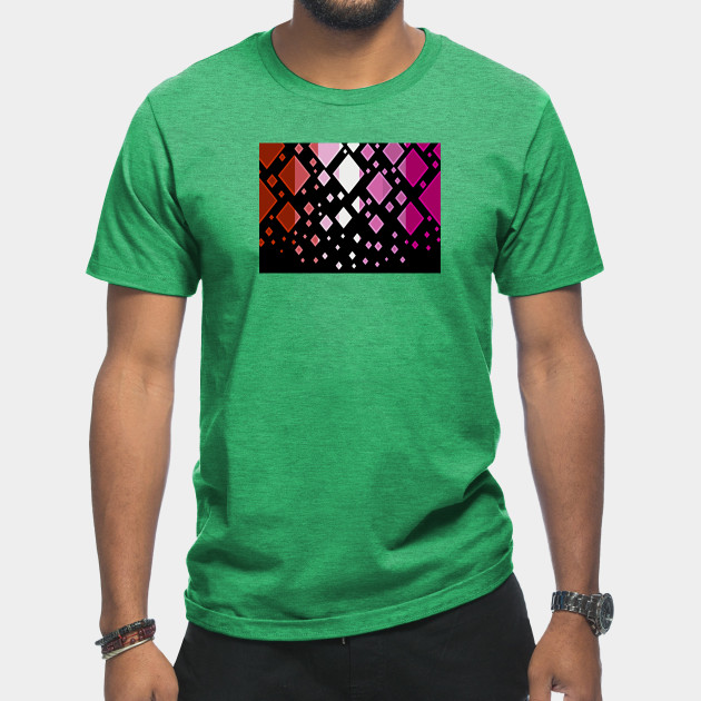 25037618_0-18 Lesbian Pride Flag Falling Diamonds on Black