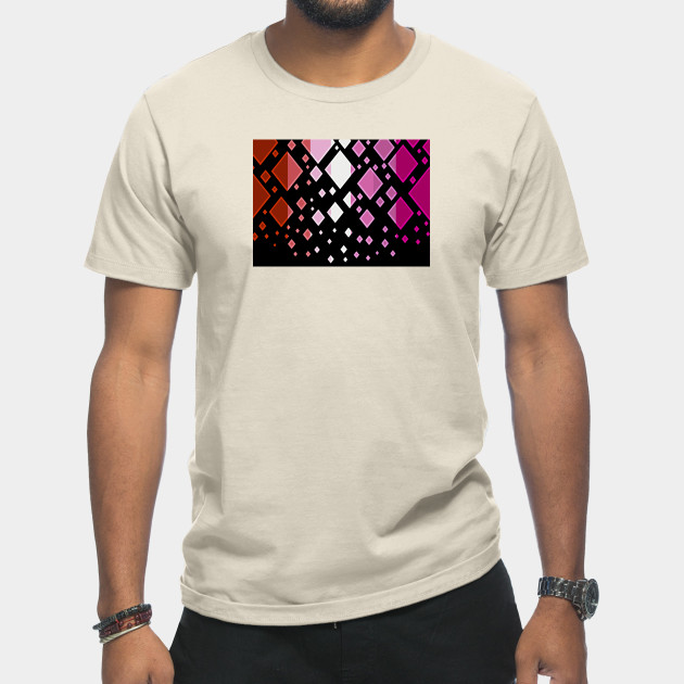 25037618_0-19 Lesbian Pride Flag Falling Diamonds on Black