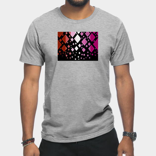 25037618_0-20 Lesbian Pride Flag Falling Diamonds on Black