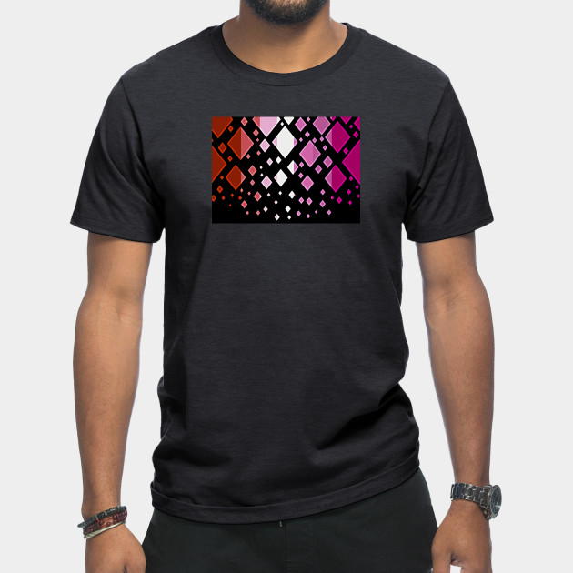 25037618_0-21 Lesbian Pride Flag Falling Diamonds on Black