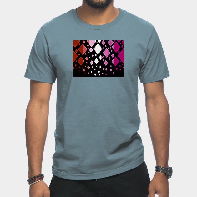 25037618_0-22 Lesbian Pride Flag Falling Diamonds on Black