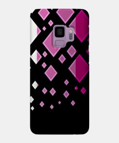 Lesbian Pride Flag Falling Diamonds on Black