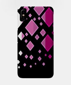 Lesbian Pride Flag Falling Diamonds on Black