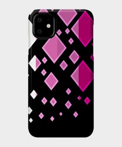 Lesbian Pride Flag Falling Diamonds on Black