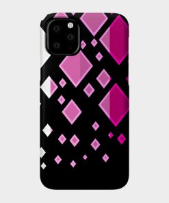 Lesbian Pride Flag Falling Diamonds on Black