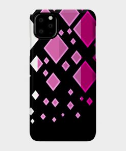 Lesbian Pride Flag Falling Diamonds on Black