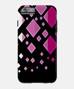 Lesbian Pride Flag Falling Diamonds on Black