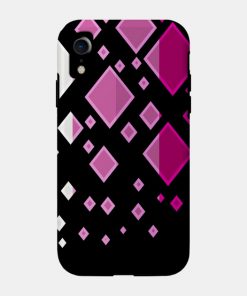 Lesbian Pride Flag Falling Diamonds on Black