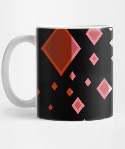 Lesbian Pride Flag Falling Diamonds on Black