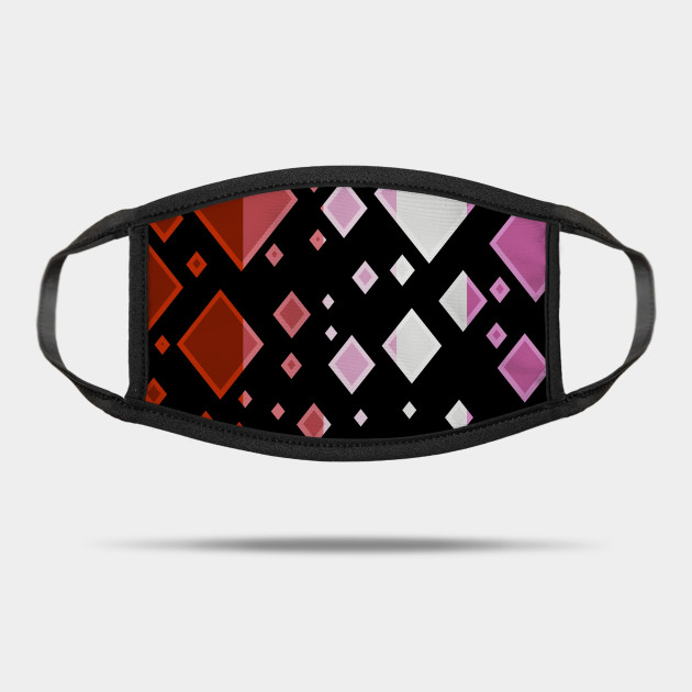 25037618_0-66 Lesbian Pride Flag Falling Diamonds on Black