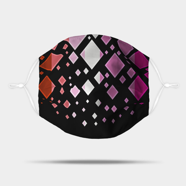 25037618_0-67 Lesbian Pride Flag Falling Diamonds on Black