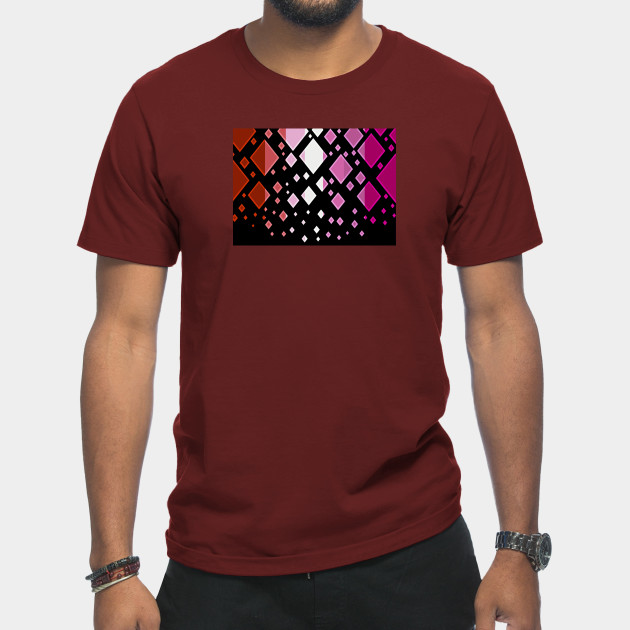 25037618_0-7 Lesbian Pride Flag Falling Diamonds on Black