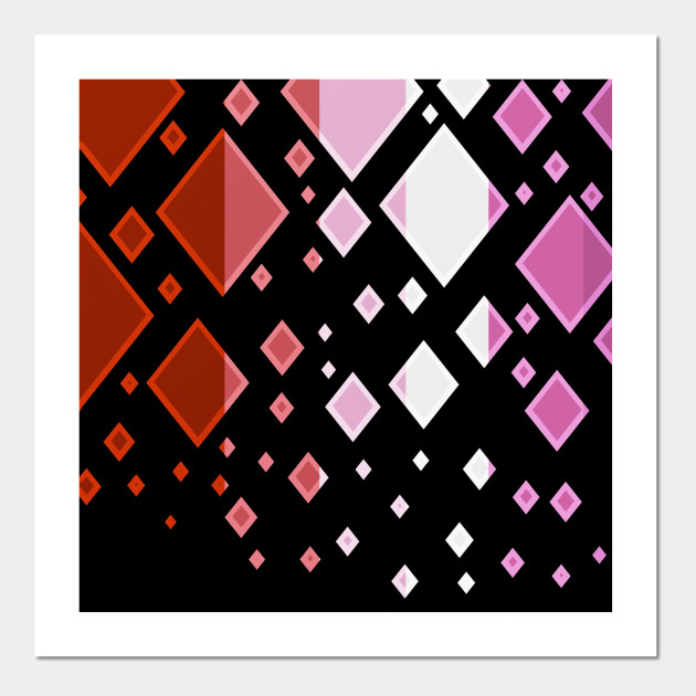 25037618_0-71 Lesbian Pride Flag Falling Diamonds on Black