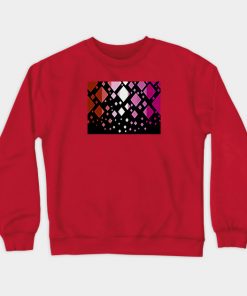 Lesbian Sweatshirts - Lesbian Pride Flag Falling Diamonds on Black Sweatshirt TP1503 2 - Lesbian Flag Lesbian Pride Flag Falling Diamonds on Black