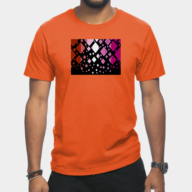 25037618_0-8 Lesbian Pride Flag Falling Diamonds on Black