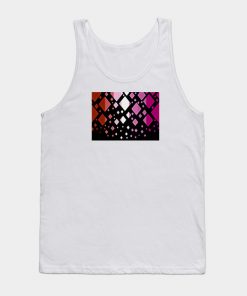 Lesbian Pride Flag Falling Diamonds on Black