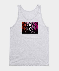 Lesbian Pride Flag Falling Diamonds on Black