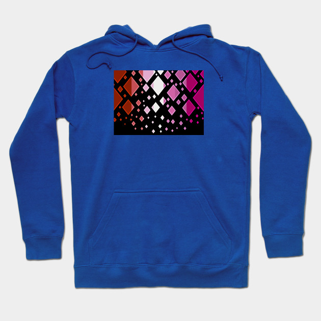 25037618_0-96 Lesbian Pride Flag Falling Diamonds on Black